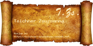 Teichner Zsuzsanna névjegykártya