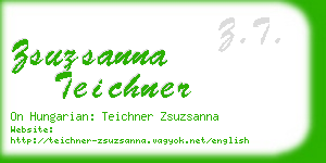 zsuzsanna teichner business card